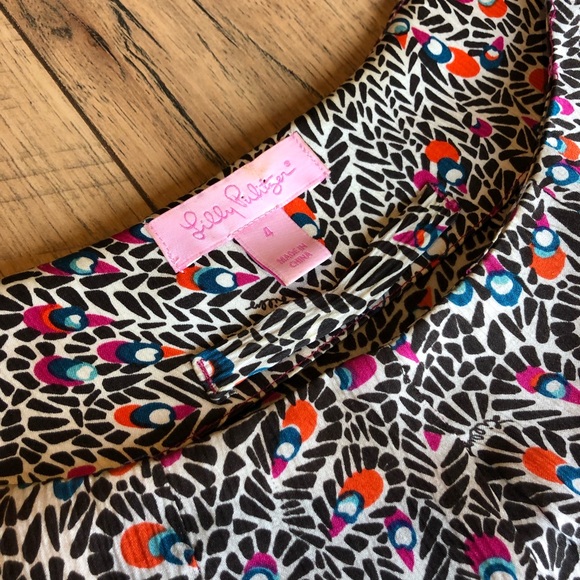 Lilly Pulitzer Tops - Lilly Pulitzer Short Sleeve Silk Blouse